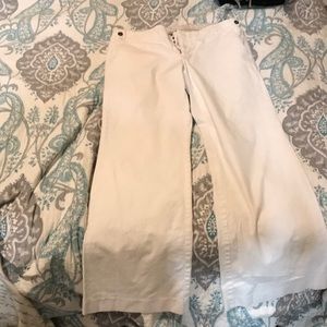 Gap Size 10 white flare hip slung fit